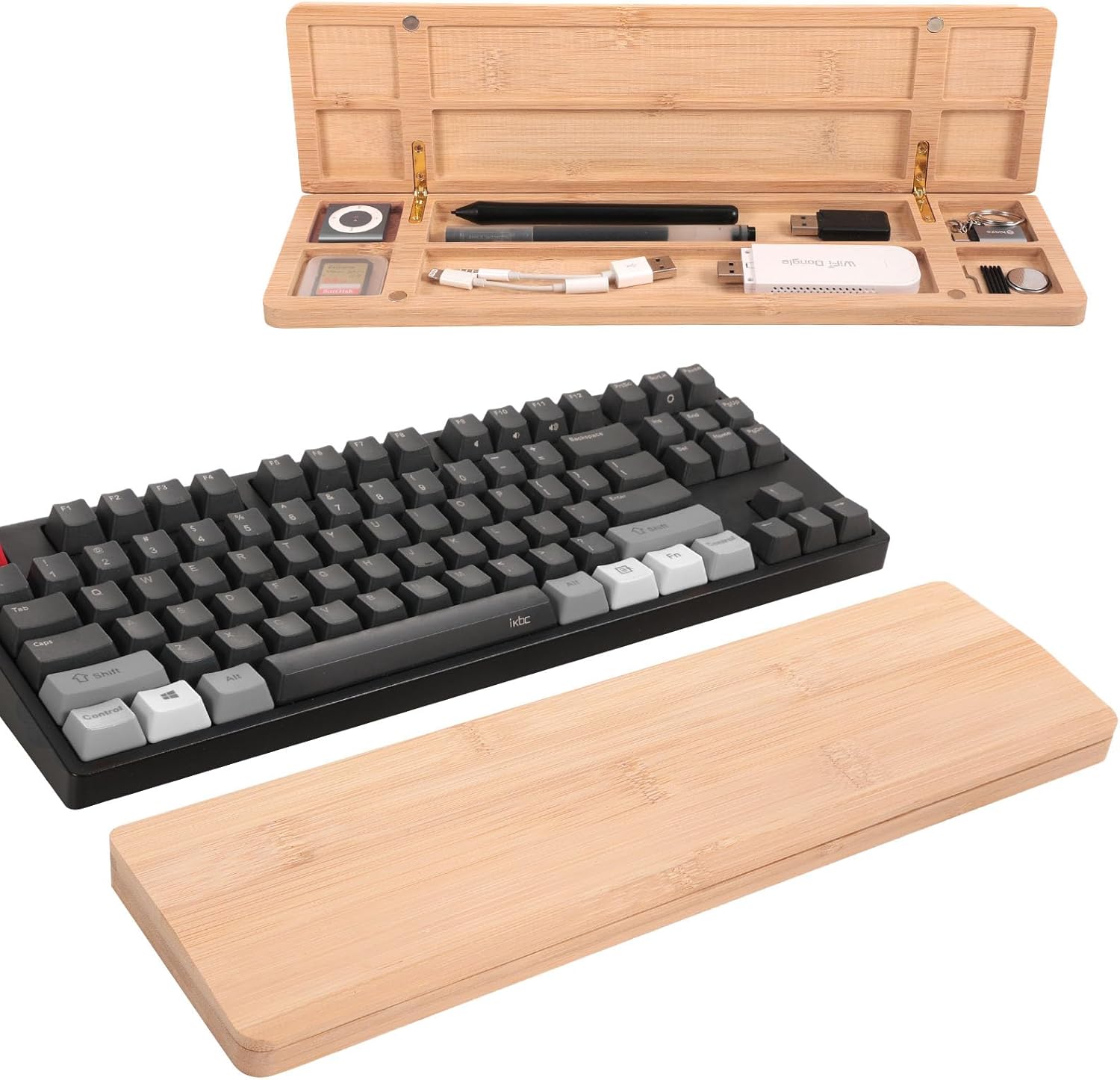 Keyboard Wrist Rest, Wood Wrist Rest for Computer Keyboard