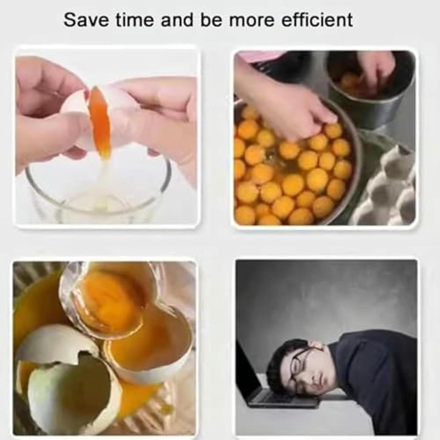 Egg Yolk Separator Antiderrams, Commercial Machine Of Egg White, 304 Stainless Steel, Design Without Drip, Filter 500-800 Eggs/hour For Domestic Use In The Kitchen ~/