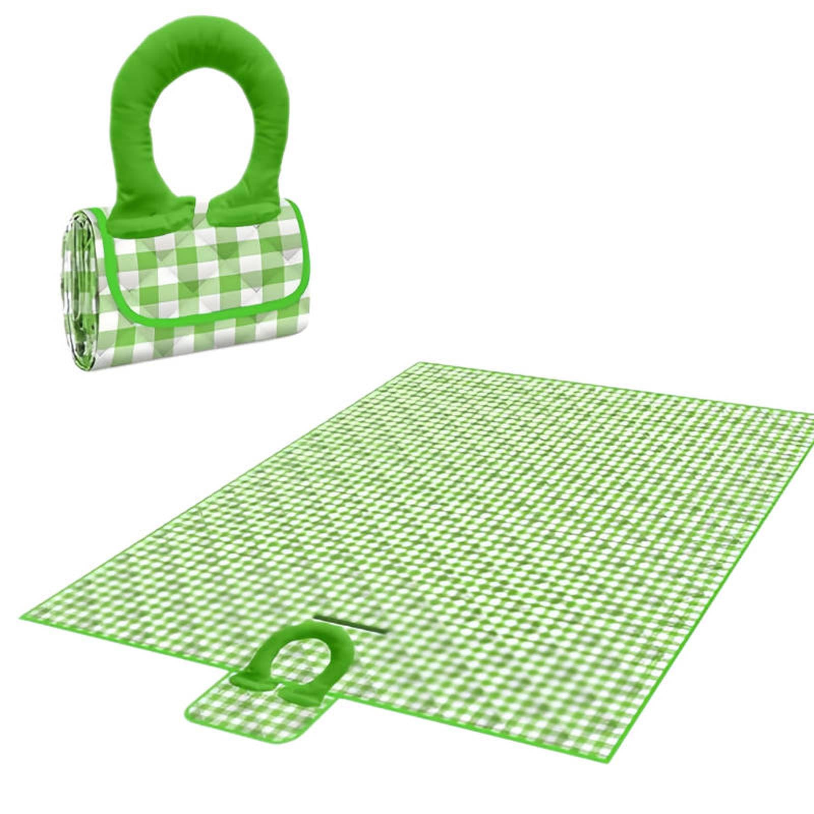 Générique Couverture de Pique-Nique imperméable avec poignée de Transport Souple, Tapis de Camping Pliable à 3 Couches et épais, idéal pour Les Parcs, la Plage, Les Festivals et Les Voyages.