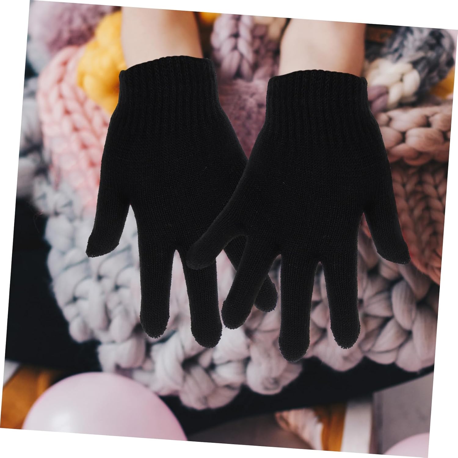 FRCOLOR 24pairs Finger Boys and Girls Gloves Thermal Outdoor Winter Gloves Knitted Boy Girl's Hand Warmers