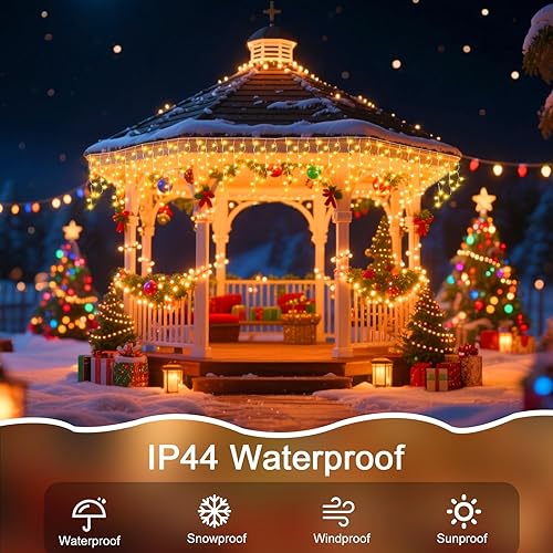 Miniatura 18 de Tira de luces de 98 pies para exteriores, 900 luces LED de Navidad para exteriores, tira de luces de Navidad con 8 modos y temporizador para Varios