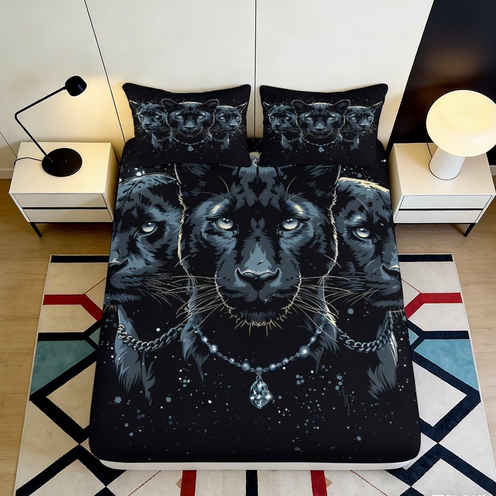 3D Printed Fitted Sheet Microfiber Galaxy Starry Sky Bed Cover for Bedroom and Dorm Room Protects Mattress and Enhances Room Aesthetics 90x200x25cm