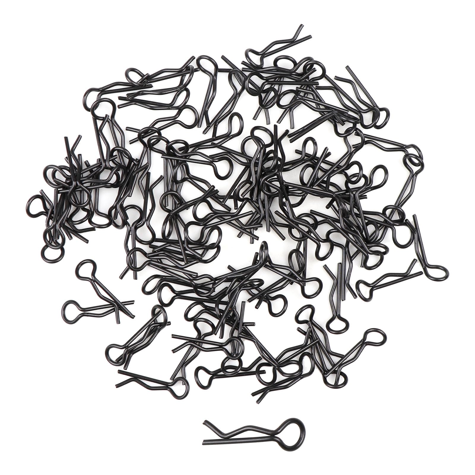 100PCS RC Car Body Clips 45-Degree Angle Cotter Pins for Axial SCX24 Traxxas TRX4M All 1/16 1/18 1/24 Scale RC Model Car Body Shell Replacement Parts