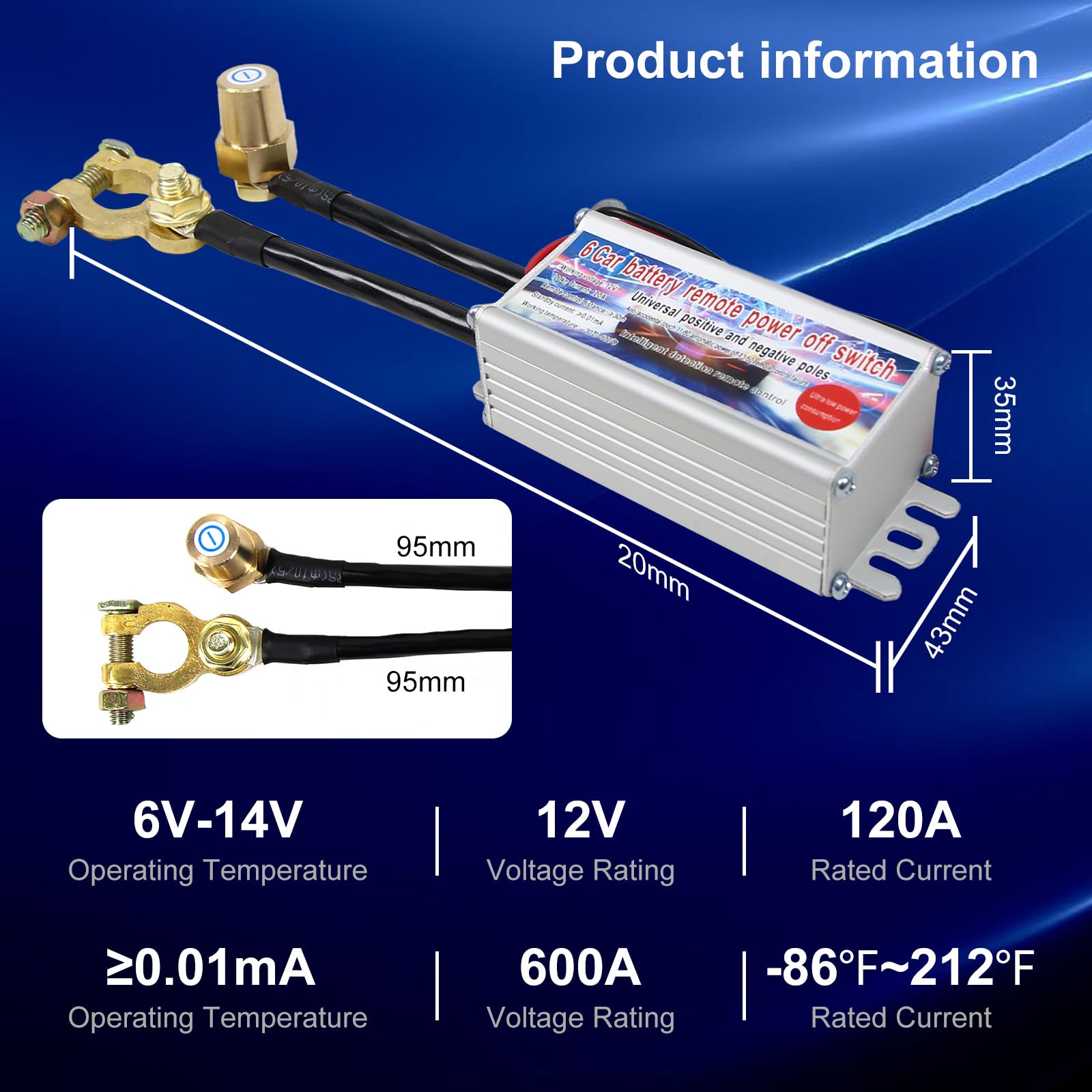Interruttore a batteria per auto