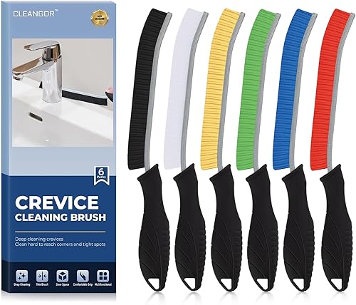 Cepillos de limpieza de hendiduras, herramienta de cepillo limpiador para espacios reducidos difíciles de alcanzar, artículos esenciales para el