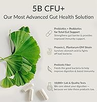Vista 3 de BIOptimizers Probiotic Breakthrough – Lactobacillus Plantarum OM Probióticos y Prebióticos Suplemento de salud para soporte intestinal, digestivo e