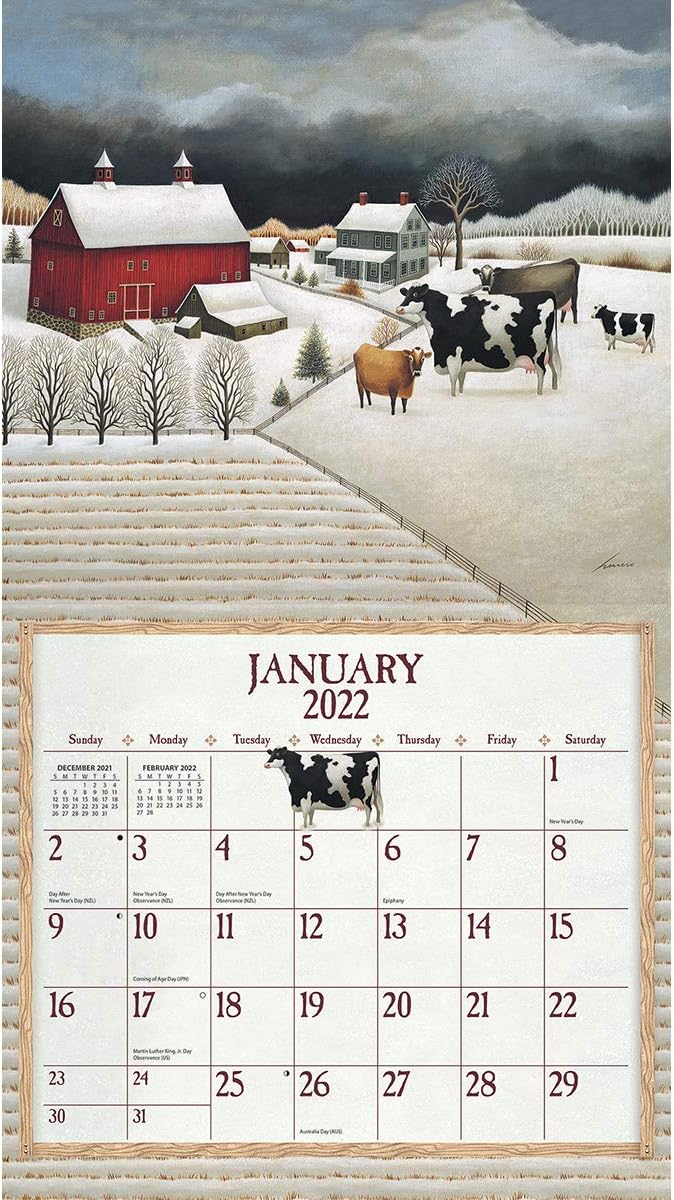 New Lang Cow Calendar 2022 Ngtsdp