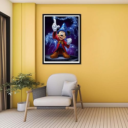 Miniatura 3 de PALODIO Kits de pintura de diamante de ratón para adultos principiantes, kits de arte de diamante de ratón para bricolaje, arte redondo con