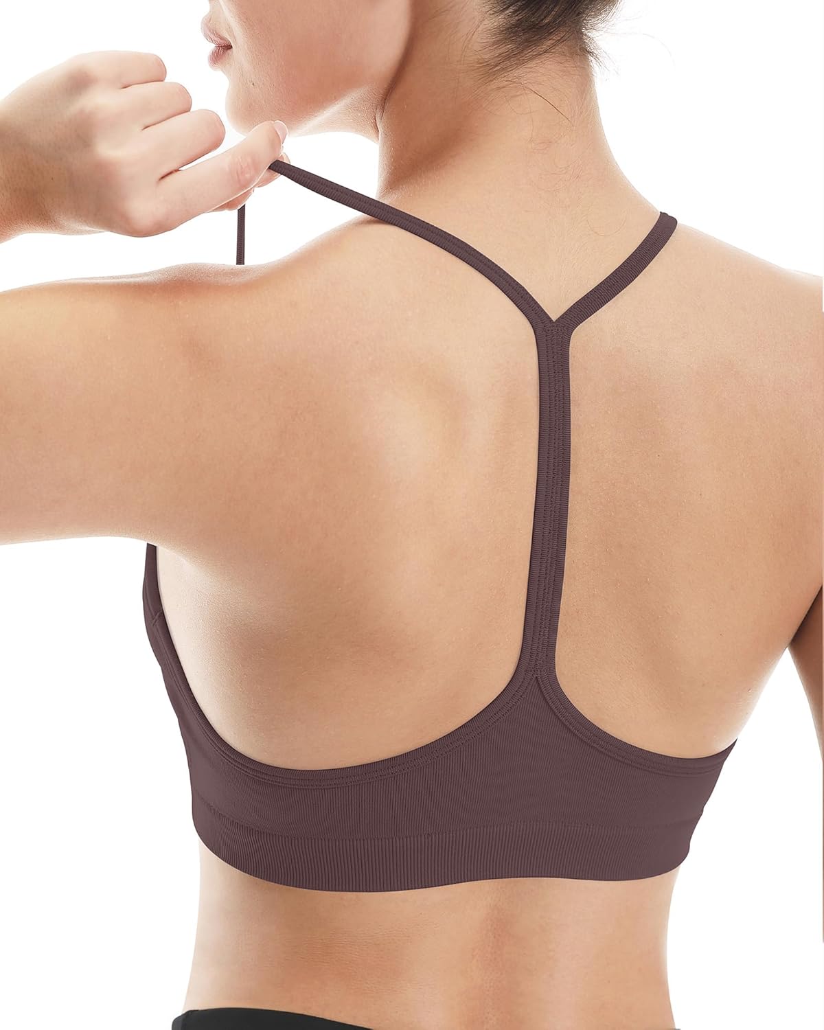 UG Active 2 Pack Women Y Back Sports Bras with Removeable Pads Low Impact Racerback Yoga Bra Spaghetti Workout Gym Bras