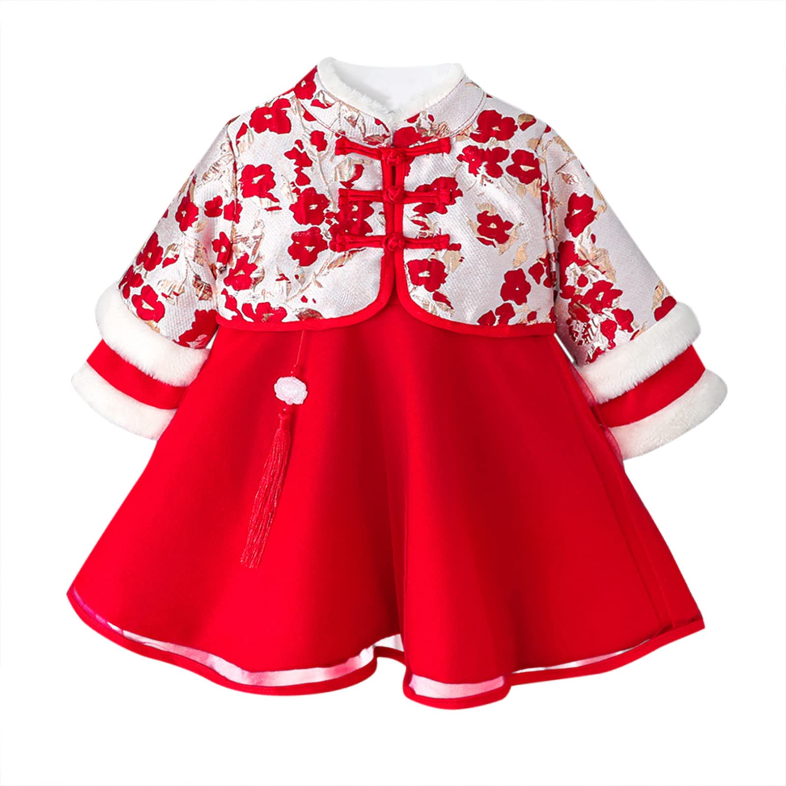 Bambina Vestito 3-14 Anni Damigella con Fiocco Abito Sposa d'Onore Principessa Taglio Vita A-Line Dress Vestiti da Festa Formali Matrimonio Compleanno Regalo