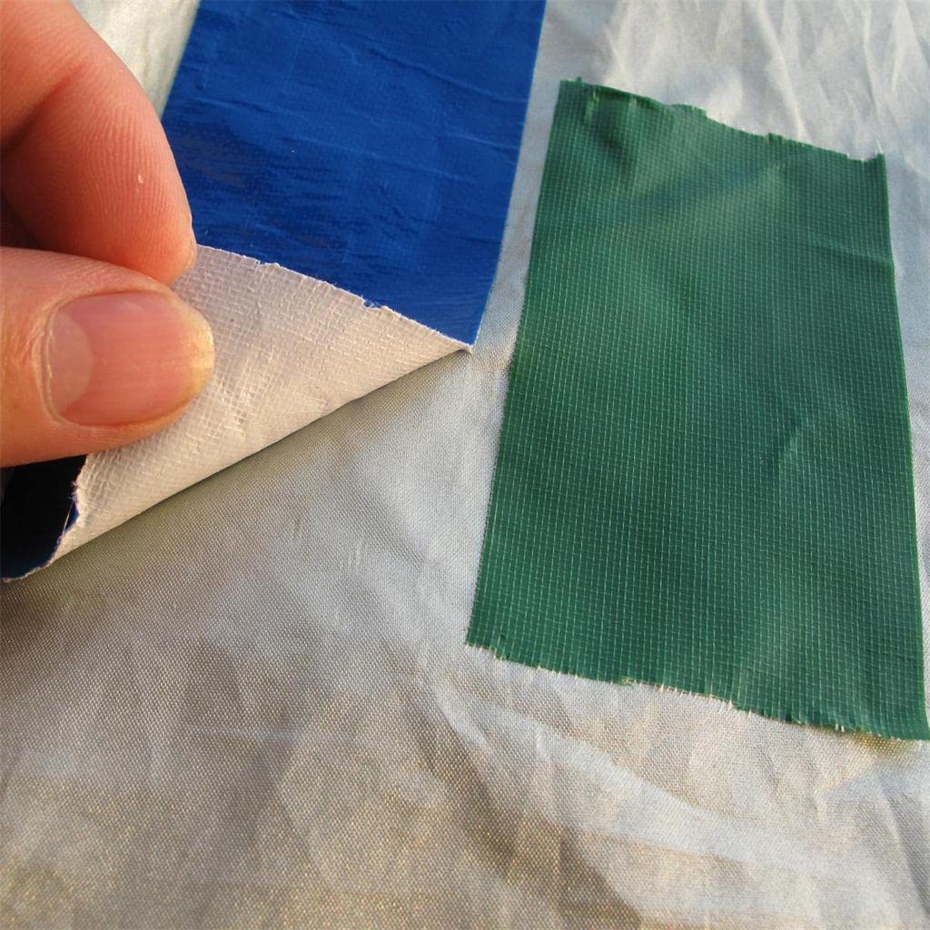 RNXRZANK 5 Piece Awning Sail Repair Kit with Waterproof Tape, Blue, 200 x 76mm