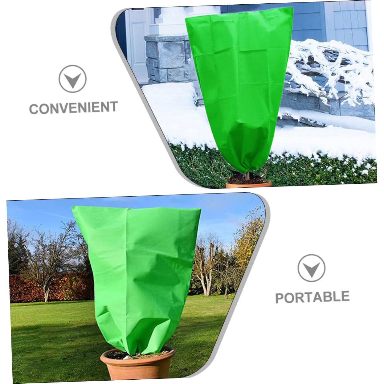 Toyvian 4 Ensembles Couvercle De Protection Contre Le Gel Froid Décoration De Jardin Poids Lourd Cloches De Jardin pour Plantes Patio Protéger Vert Tissu Non Tissé 4 Pièces * 4
