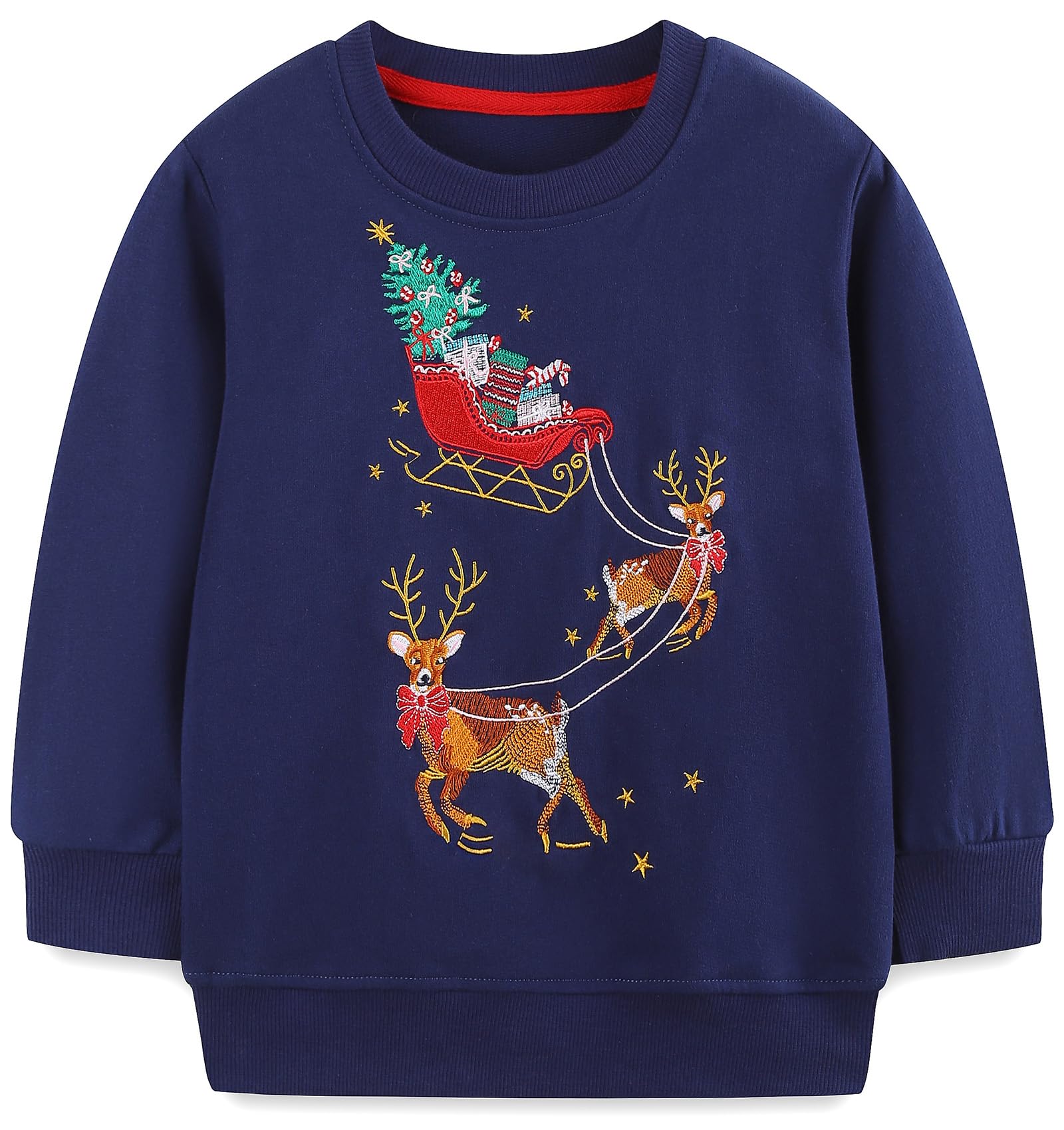 Hongshilian Unisex Kids Cute Cartoon Cotton Sweater Shirt