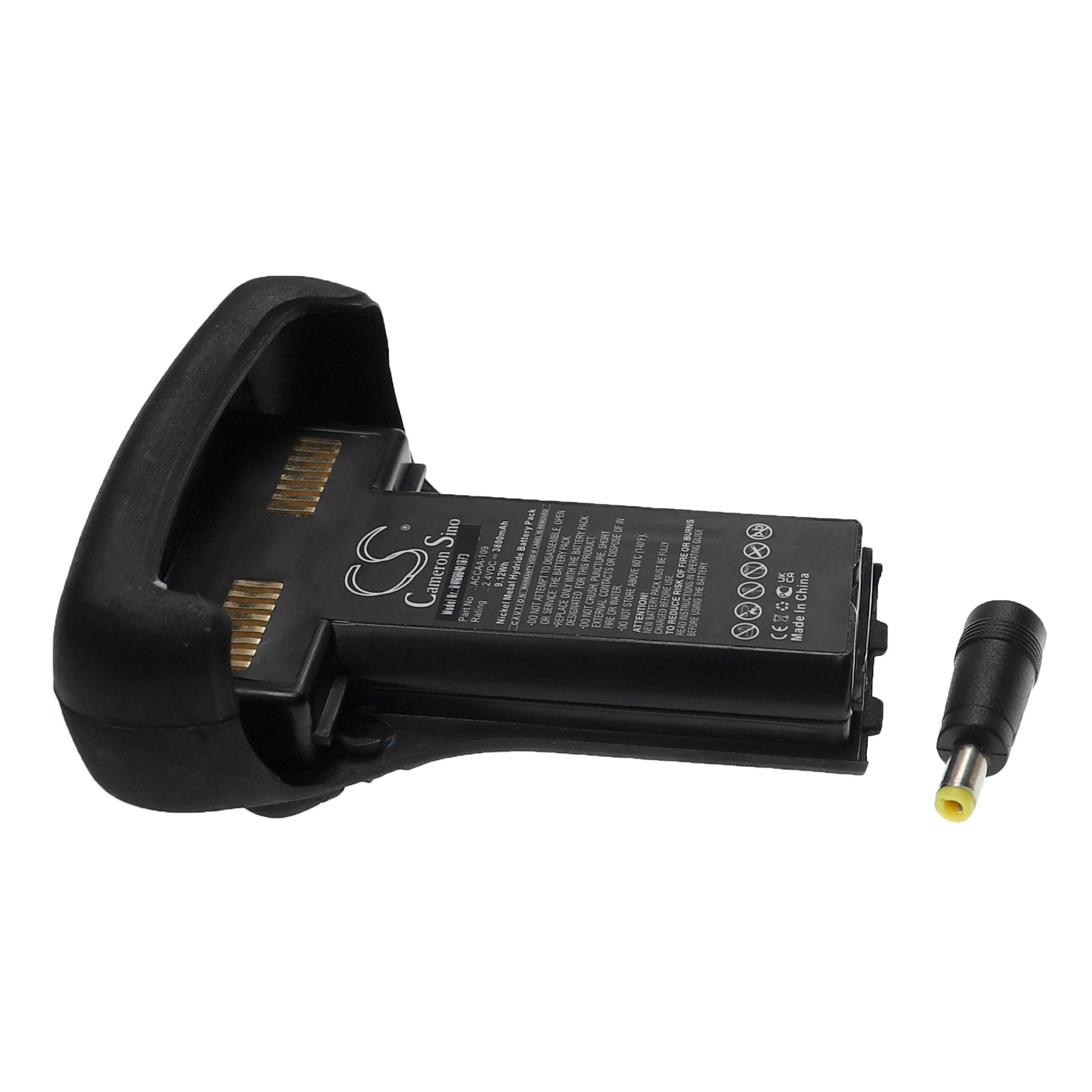 vhbw batteria compatibile con Trimble Recon 400X, 200X, 400, 200 dispositivo di misurazione (3800mAh, 2,4V, NiMH)