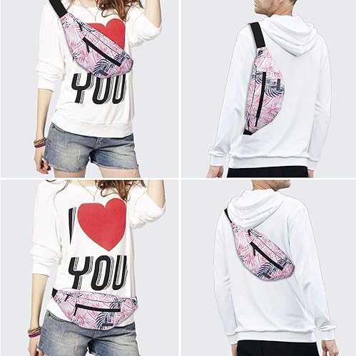 Miniatura 440 de MAXTOP - Cangurera cruzada grande con 4 bolsillos con cremallera, ideal para eventos deportivos, festivales, entrenamiento, viajes, correr y uso