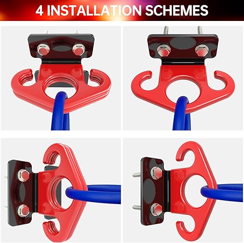 Miniatura 8 de Anclajes de pared de banda de resistencia, anclaje de montaje en pared de entrenamiento, anclaje de pared para gimnasio, ganchos de banda, clip de