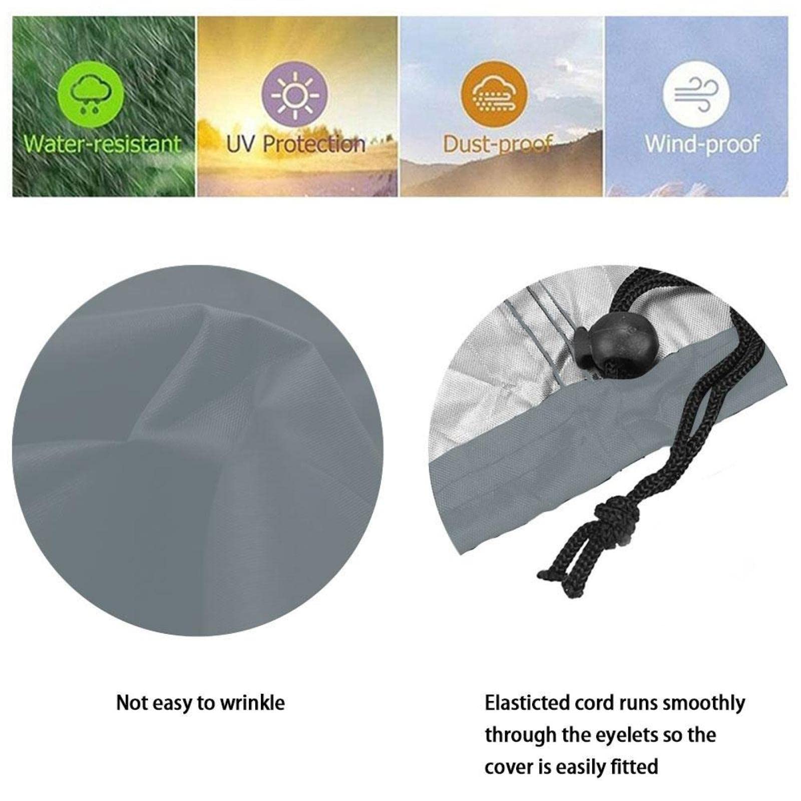 Funda Impermeable para Silla de Ruedas para Viajes, Funda de Tela Oxford 210D para Scooter de Movilidad, Accesorios para Silla de Ruedas eléctrica con Bolsa de almacenam