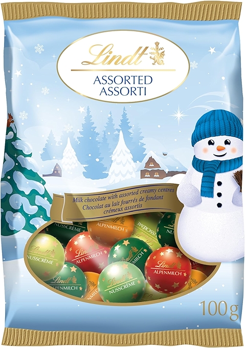 Lindt 节日魔法混合牛奶巧克力迷你球