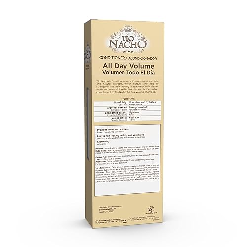 Miniatura 3 de TIO NACHO Acondicionador Aclarado natural con jalea real y manzanilla 14 onzas líquidas