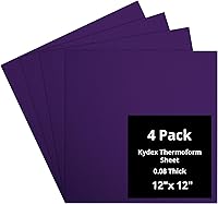Vista 132 de Kydex Sheets - Solid Color DIY Kit for Crafting Holsters, Sheaths, and Mag Pouches - (8x8, 8x12, 12x12), Premium Thermoform Sheets - Thick, Durable