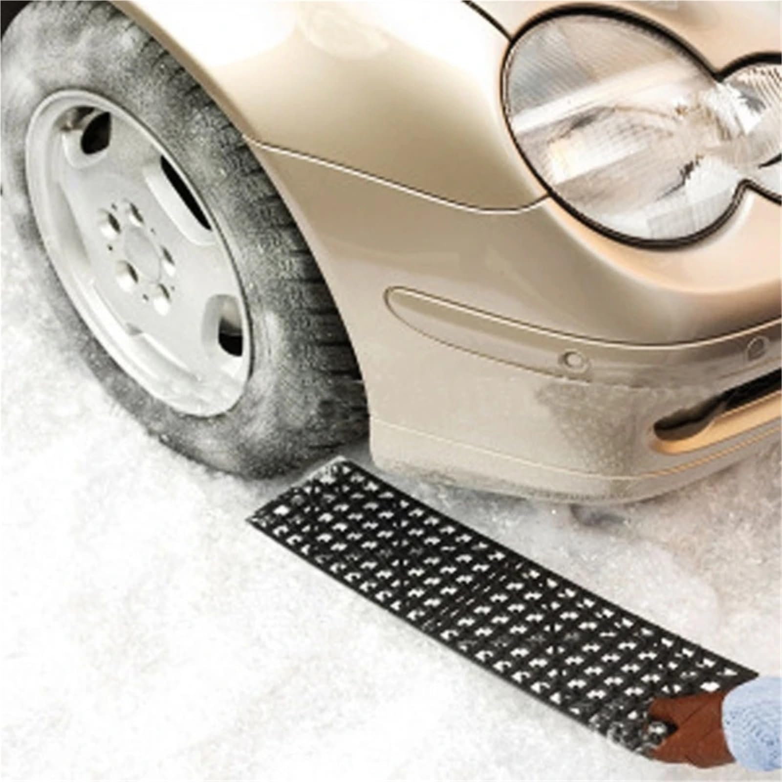 2 pezzi tappetino for trazione pneumatici pista di recupero dispositivo emergenza portatile neve ghiaccio fango sabbia blocchi antiscivolo for veicoli camion auto Per Sabbia/Fango/Neve Fuoristrada