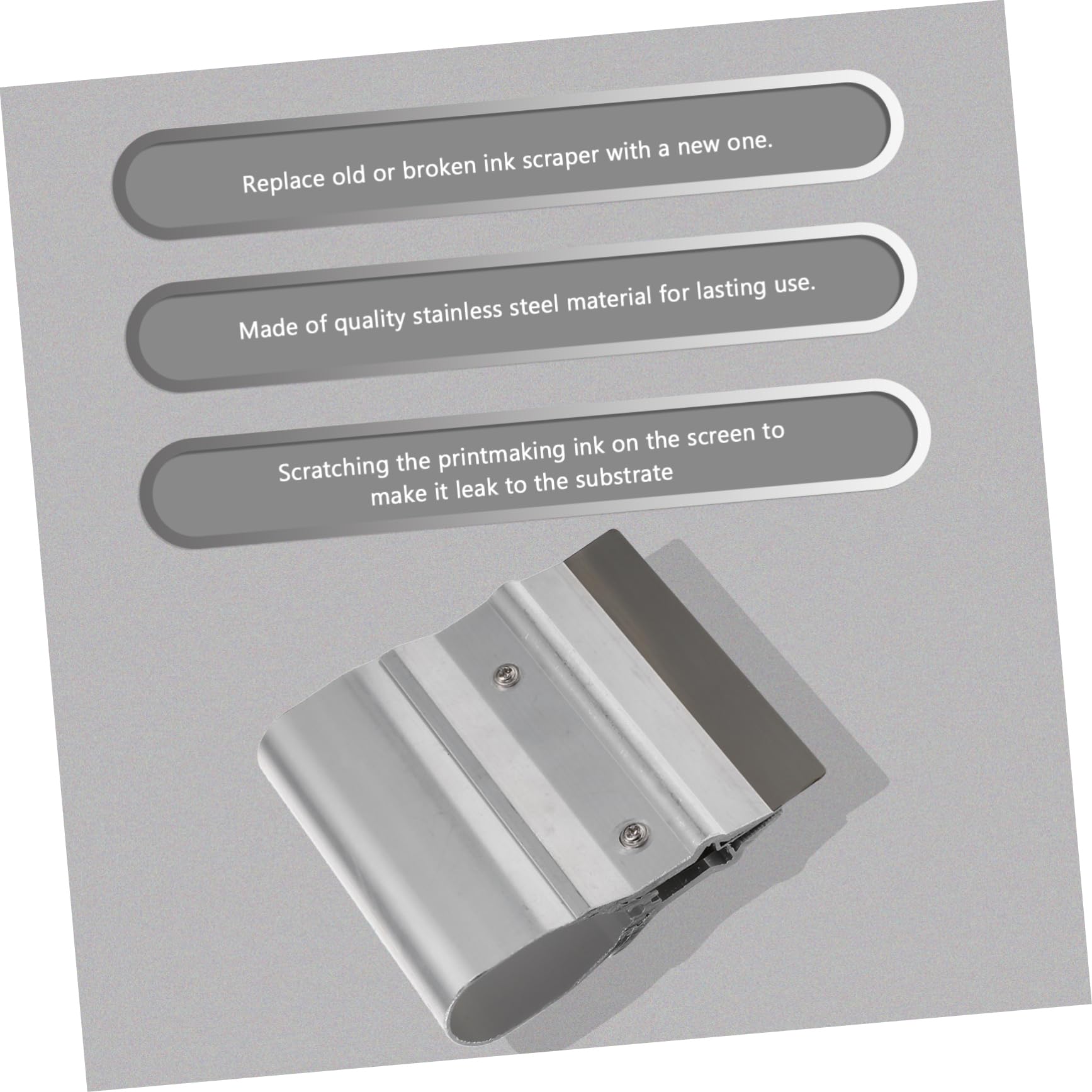 【シルクスクリーン】ステンレスバケット ウレタンスキージー セット シルクスクリーン】ステンレスバケット ウレタンスキージー