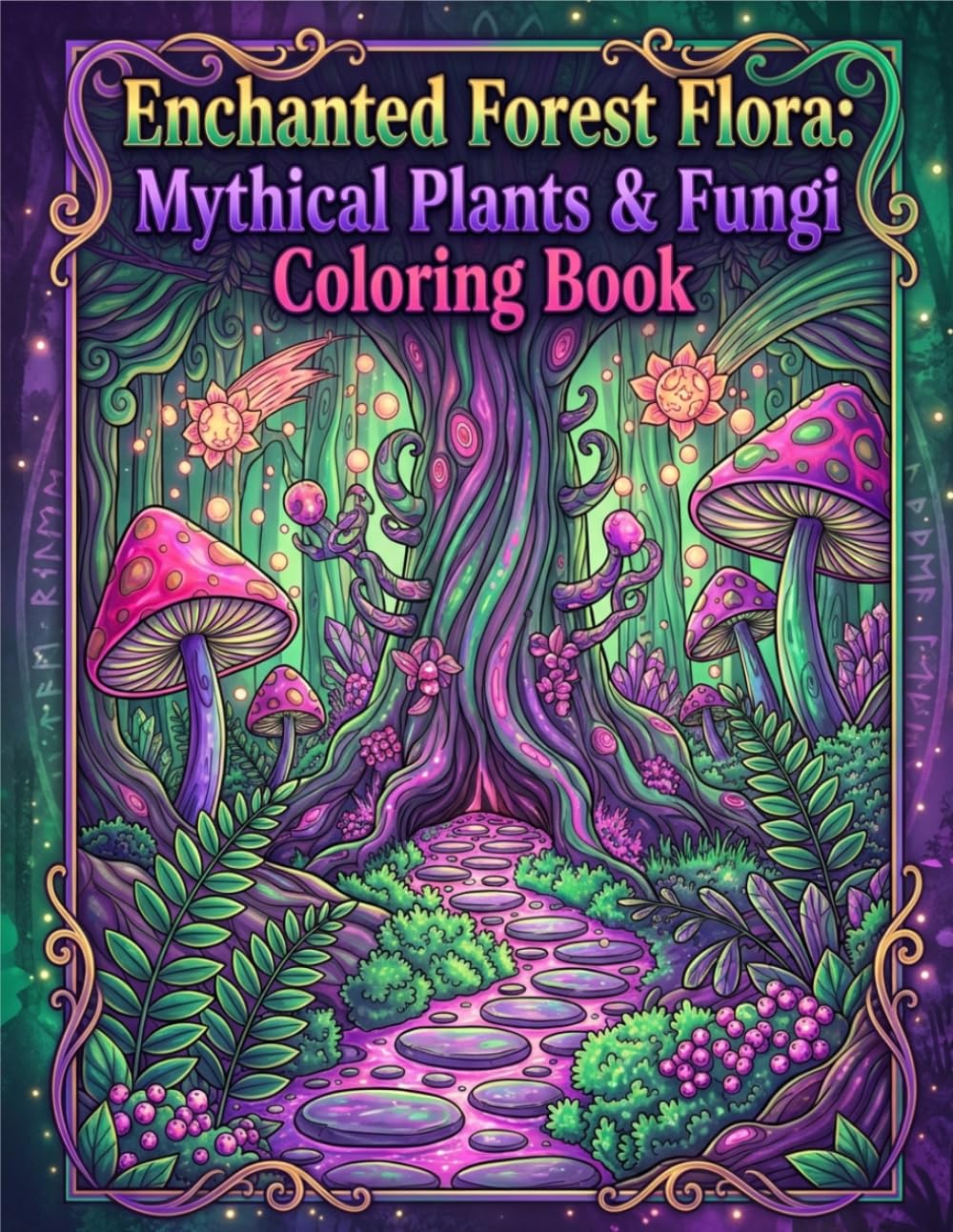 Coloring Book: Desert Blooms: Succulents, Cacti & Arid Landscapes: Activity Book for Kids and Adults