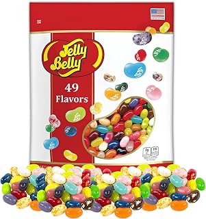 Jelly Belly 49 Assorted Flavors Jelly Beans 1.31 lb Resealable Pouch - Gluten-Free Fat-Free Gourmet Chewy Candy