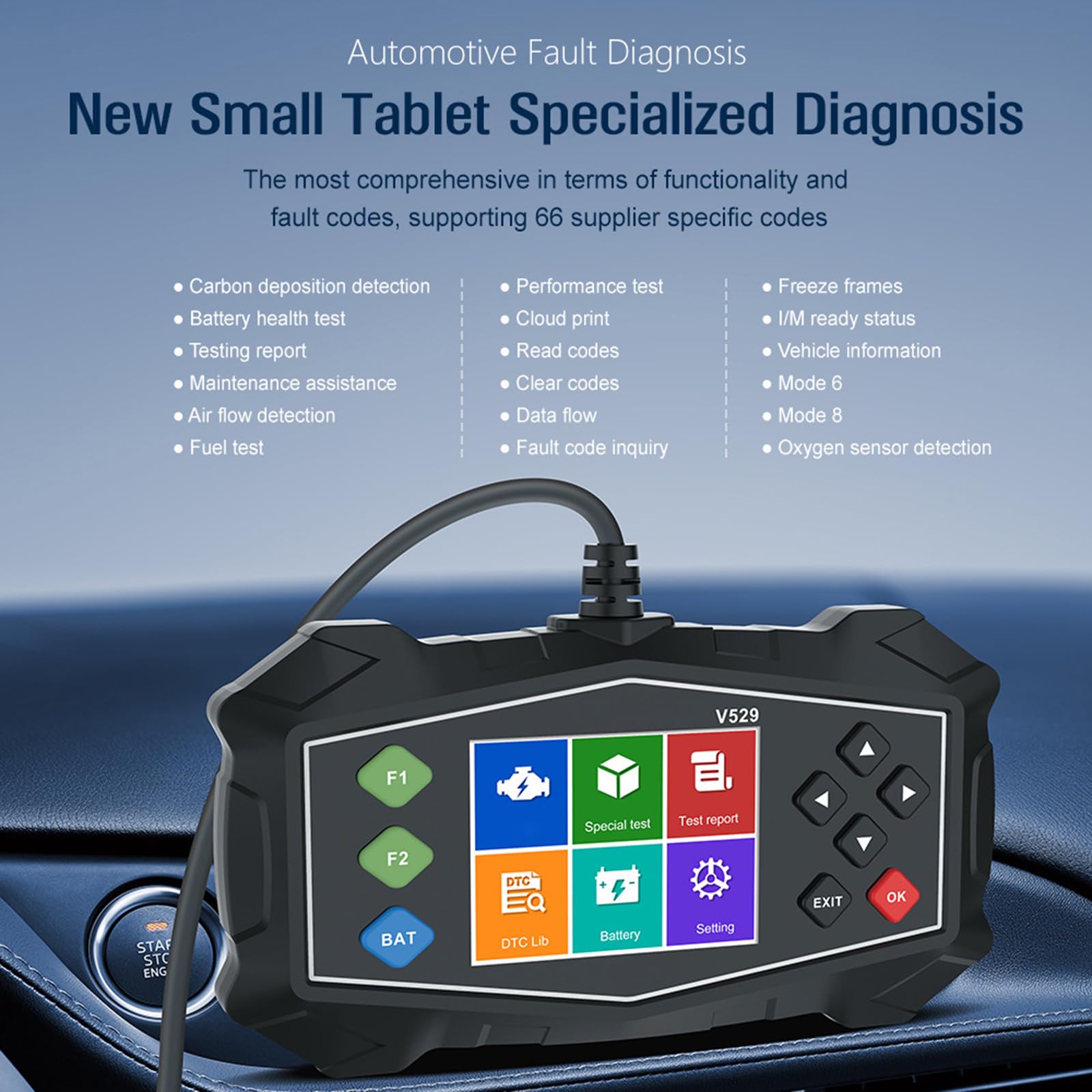 Scanner diagnostico del motore del rilevatore guasti del veicolo per monitoraggio della Supporto diagnostico multilingue Monitoraggio della in reale