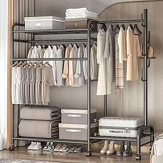 Garment Rack Heavy Duty Clothes Rack Metal with Shelves