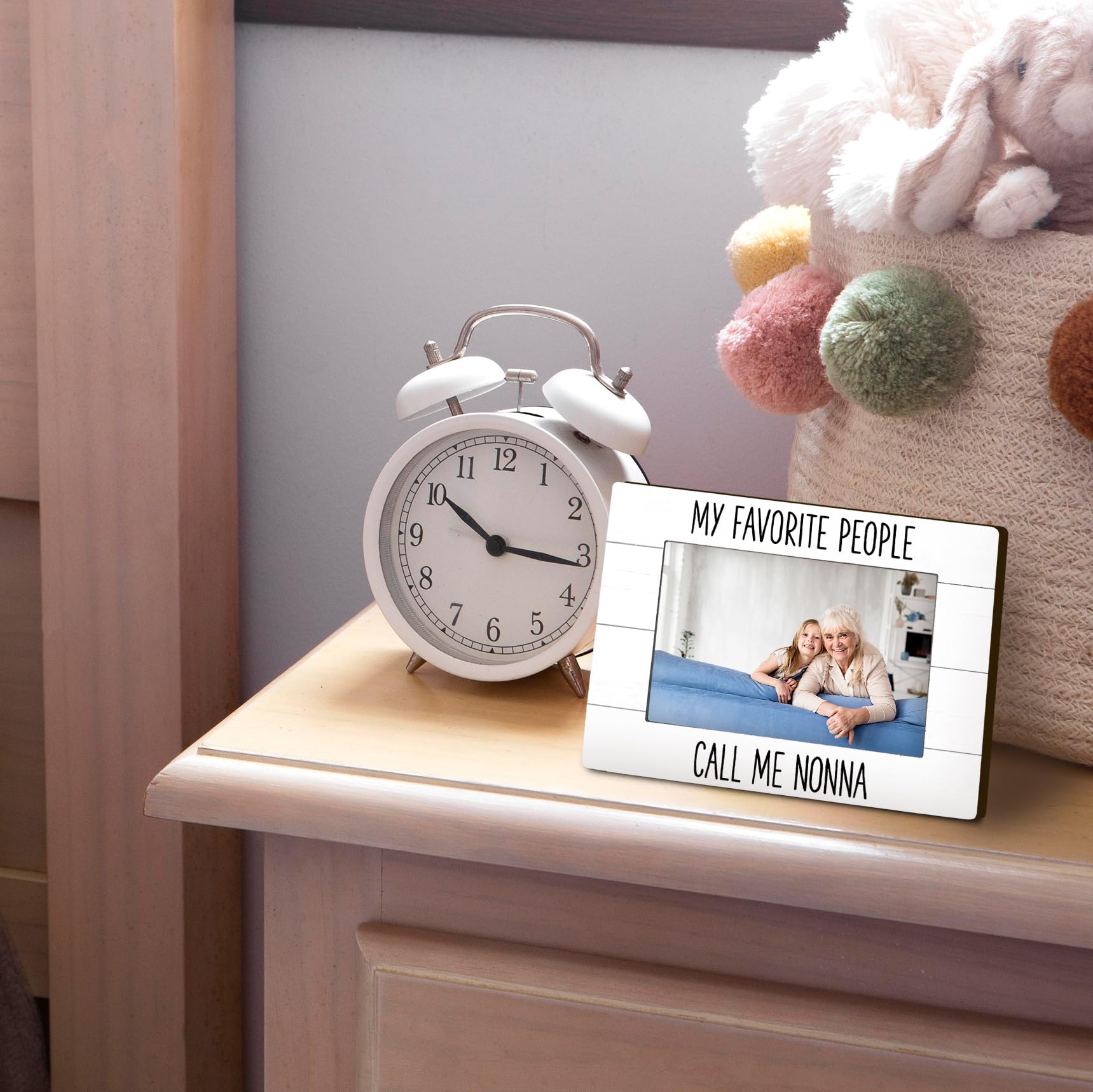 My Favorite People Call Me Nonna 4x6 Picture Frame, Nonna Gifts for Grandma Photo Frame, Gifts for Nonnas Mothers Day from Grandkids, NonnaGift Picture Photo Frames for Desk Decor