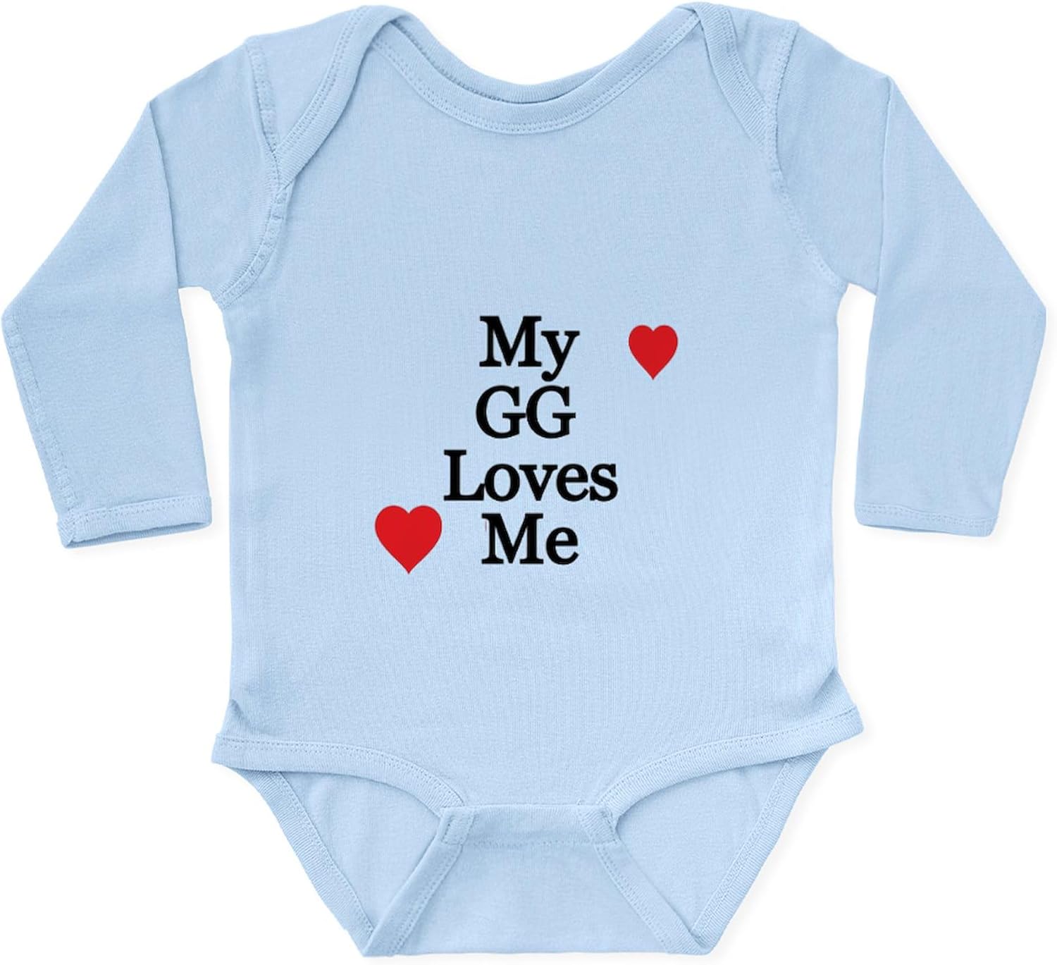 CafePress My GG Loves Me Body Suit Cute Long Sleeve Infant Baby Bodysuit Romper