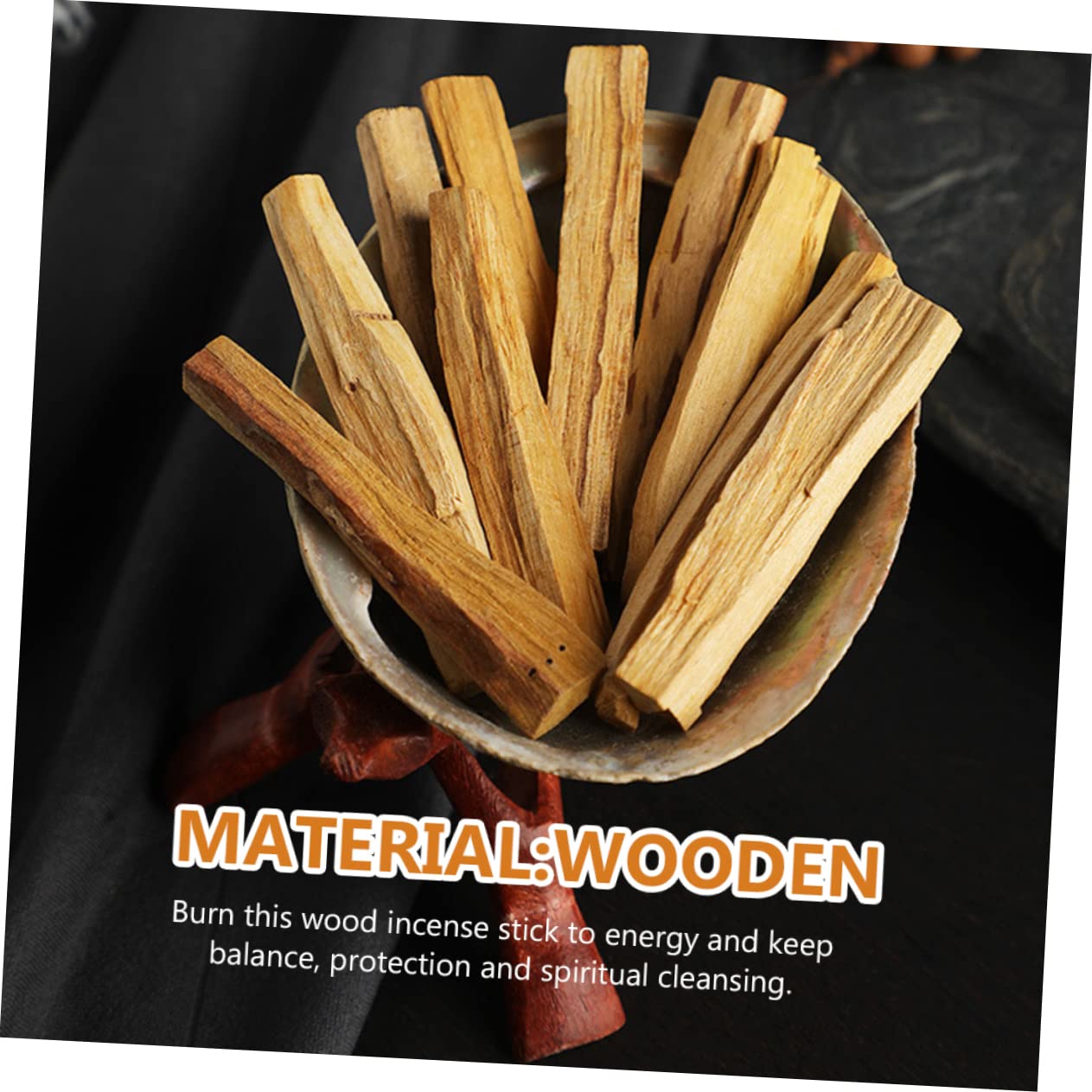 Amosfun 4 Sets Natürliches Räuchergefäß-zubehör Holz-räucherstäbchen Multifunktionale Räucherstäbchen Für Zuhause 5 Stück * 4