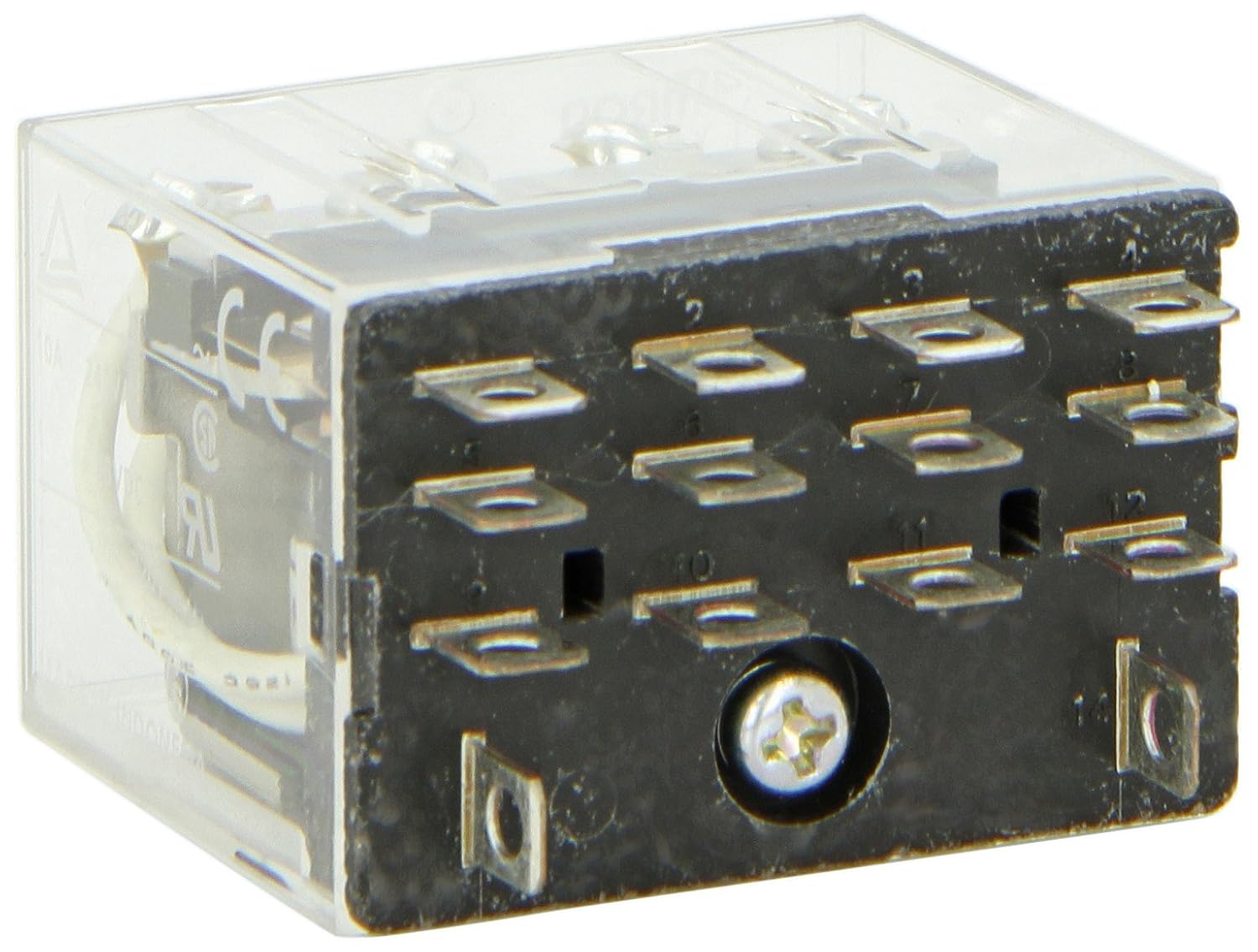 Omron LY4-AC24 General Purpose Relay, Standard Type, Plug-In/Solder Terminal, Standard Bracket Mounting, Single Contact, Quadruple Pole Double Throw Contacts, 93.6 mA at 50 Hz and 80 mA at 60 Hz Rated Load Current, 24 VAC Rated Load Voltage