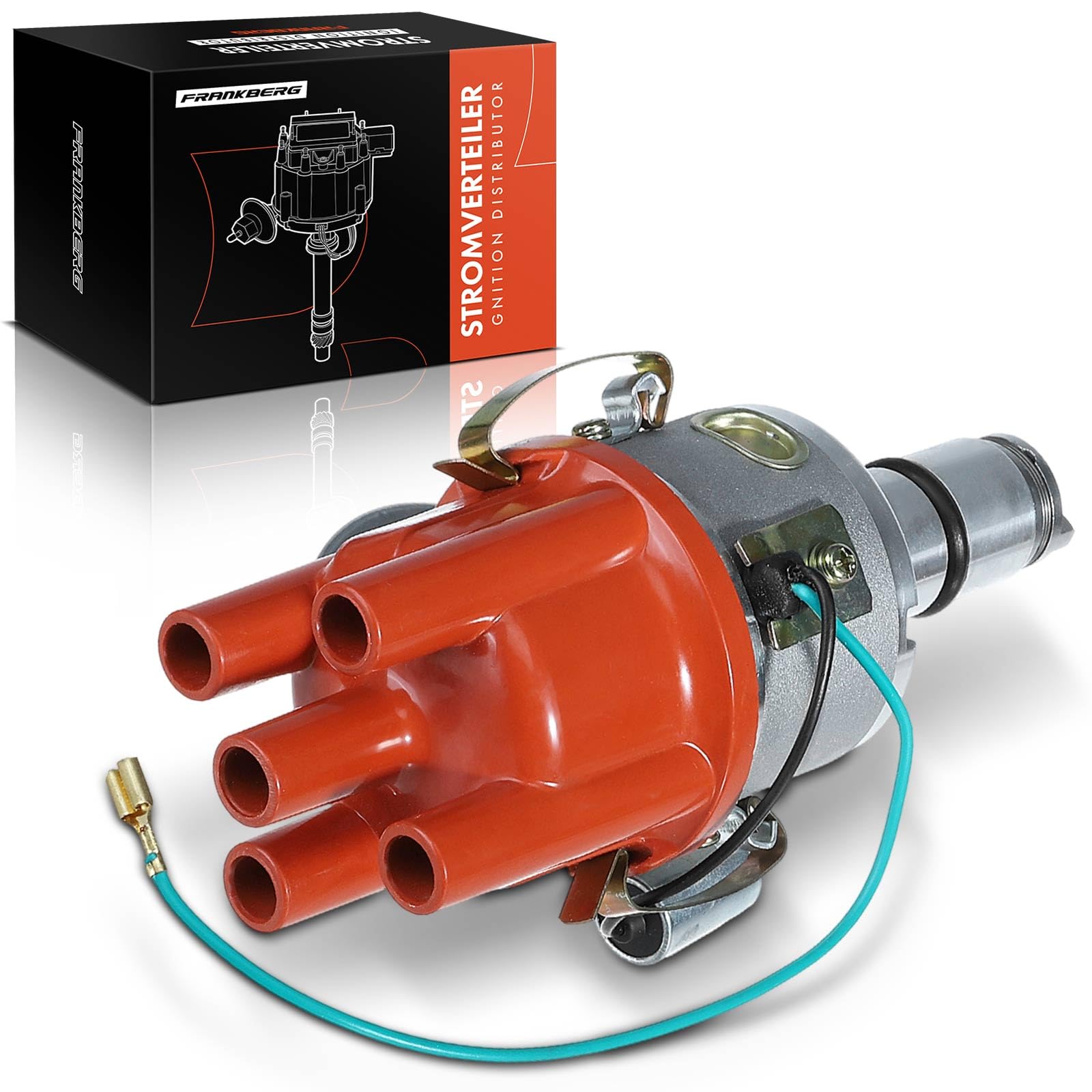 Frankberg Distribuidor de encendido Gasolina Compatible con Kaefer 1.3L Kaefer cabrio 15 1.5L Transporter I Bus 22 24 25 28 1.5L Kaefer cabrio 15 1.6L Transporter II Bus 22 23 24 1.7L 113905205AN