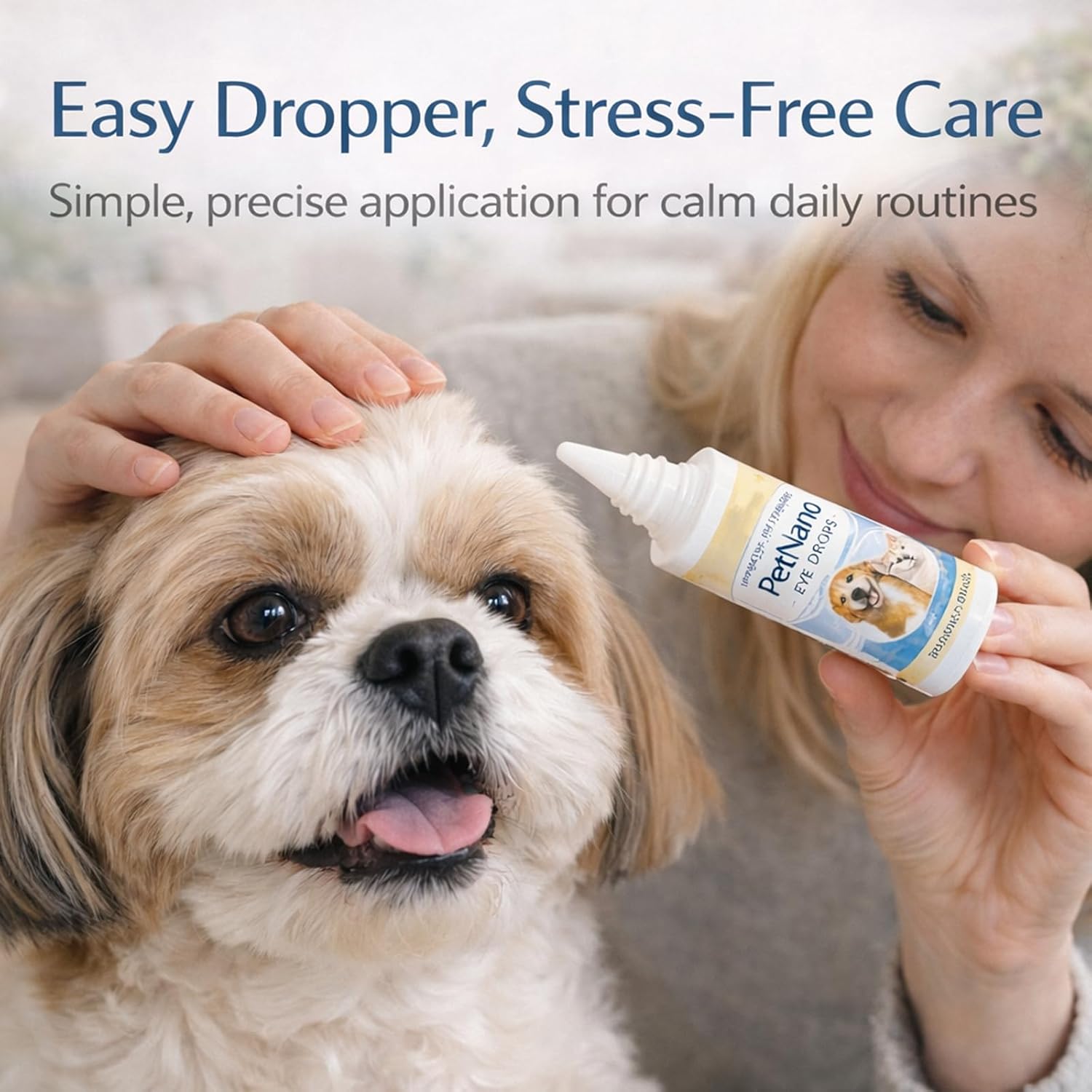 Petnano Eye Drops, Gentle Daily Eye Care, for Dogs & Cats, Supports Eye Comfort & Clarity, Easy-to-Use Dropper, 30ml / 1 fl oz (1)