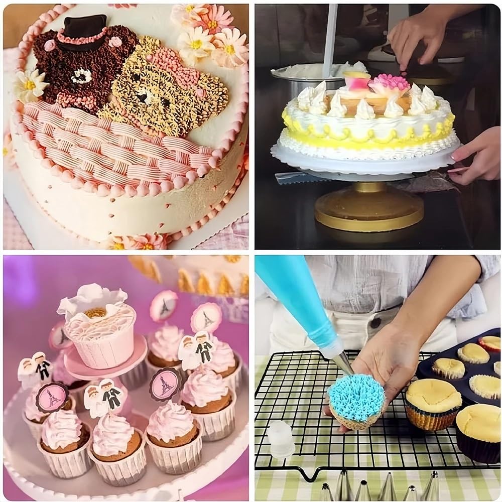 Reposteria Utensilios,Equipos para Hacer Pasteles Juego de 236 herramientas for decorar tartas, bolsas for repostería, moldes for decorar tartas, con puntas for niños, utensilios de cocina(SKY BLUE)