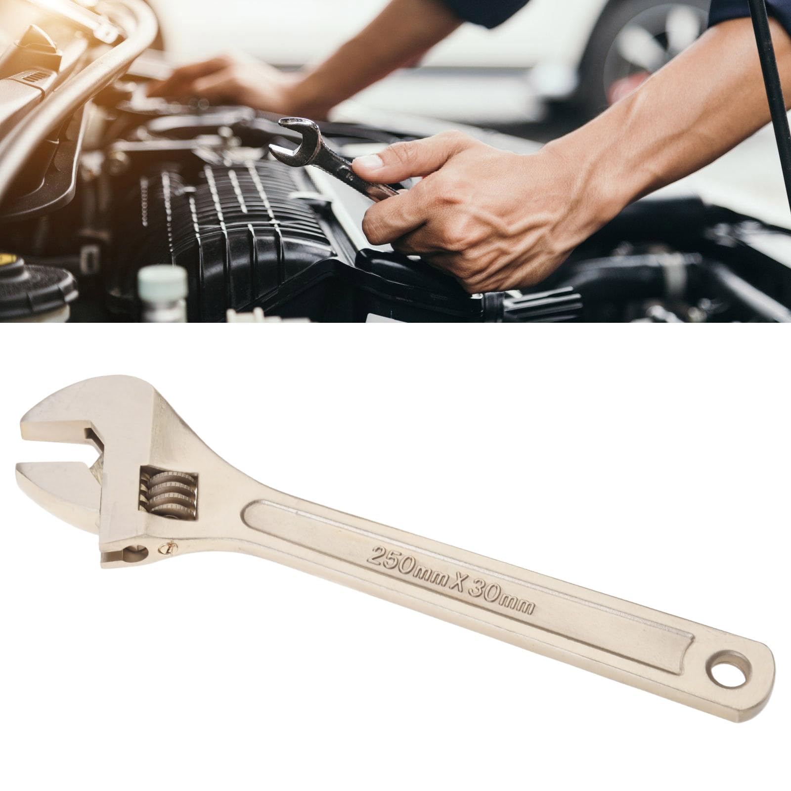 NonSpark klucz nastawny 10-35 mm zakresy odporne narzędzie do konserwacji mechanicznej roślin zadań konserwacyjnych przeciwwybuchowy aluminiowy klucz z brązu