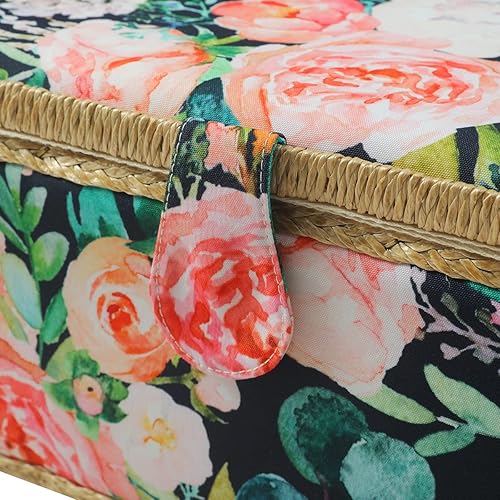 Miniatura 4 de Cesta de costura grande con accesorios, caja organizadora de costura para suministros de costura y almacenamiento de herramientas de manualidades,