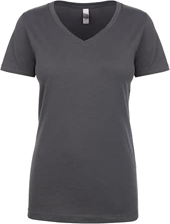 Next Level Ladies Ideal V-Neck T-Shirt - Kelly Green, Medium, 60/40 Cotton-Poly Blend (Style N1540)