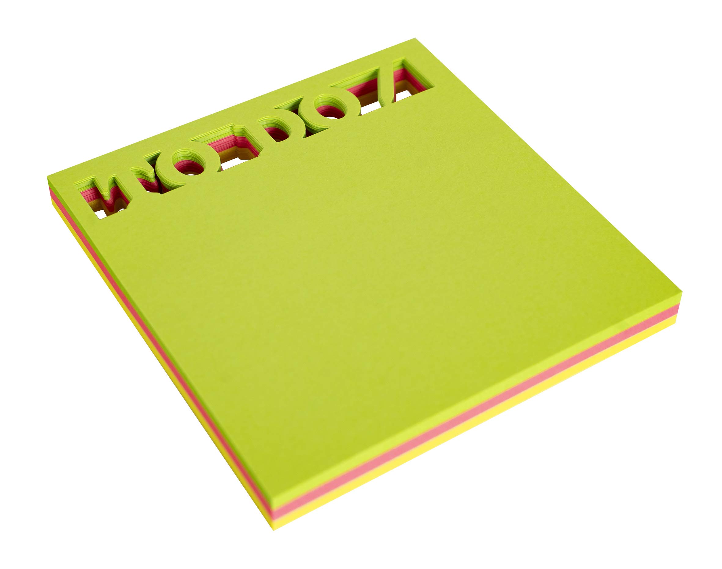 APLI 18338 - Die-Cut Sticky Notes to DO 75 x 75 mm Pad of 75 Sheets 3 Assorted Fluorescent Colours
