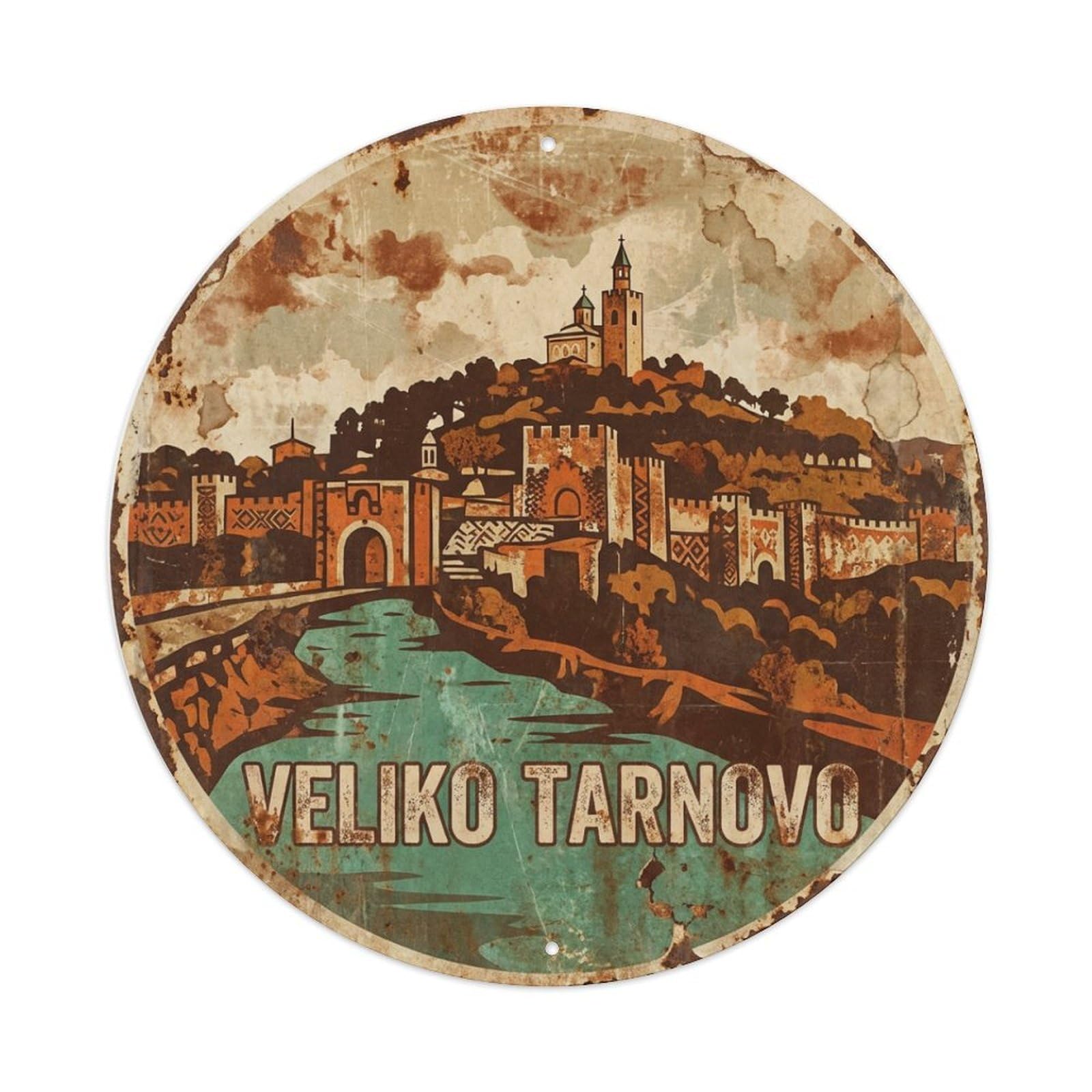 Galvaxio Style Bulgaria Vintage Travel Veliko Tarnovo 1 Metal Tin Sign