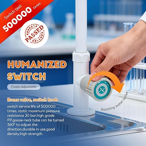 Miniatura 4 de CGOLDENWALL Grifo de laboratorio Grifo de laboratorio Grifo de fregadero de cobre de escritorio Puerto de boquilla única para hospitales de