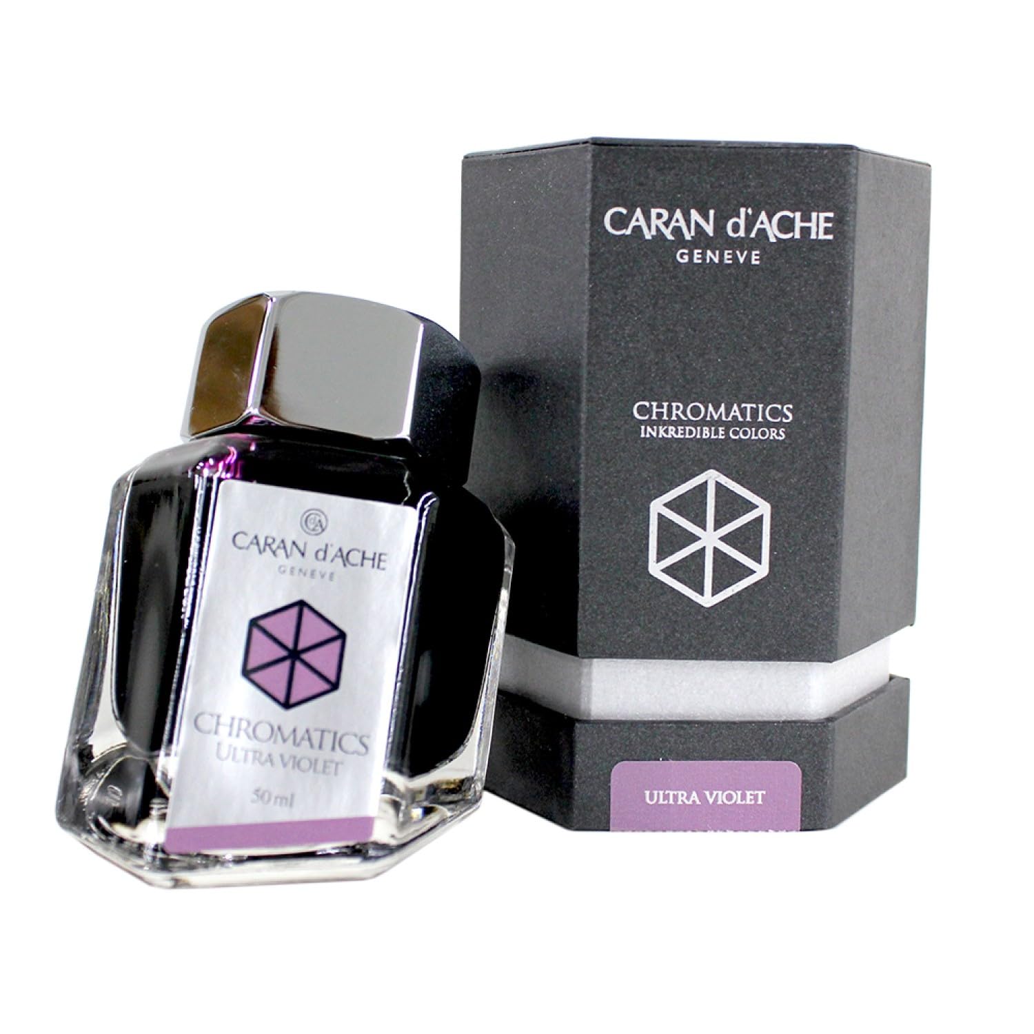 Amazon.com : Caran d'Ache 50ml Chromatics Ink Bottle - Ultraviolet