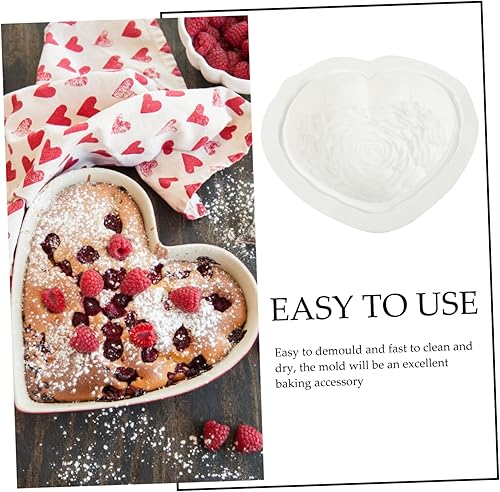 Miniatura 8 de LIFKOME Molde para pastel de corazón, moldes para cubitos de hielo, moldes para pasta de goma, moldes para cubitos de hielo, molde de fondant, molde