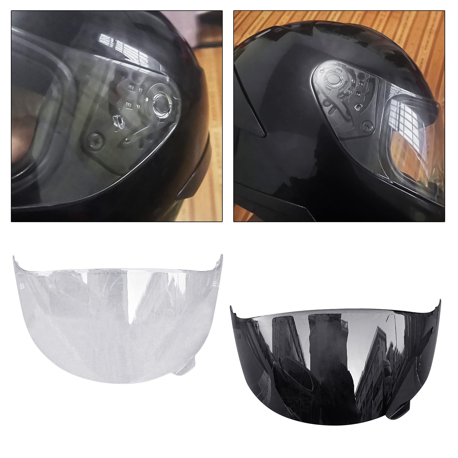 ETAWDE Motorcycle Helmets Visors Sunshades Day Use for Shaft Riders Debris Protective PC Shield Outdoor Cycling Enthusiasts