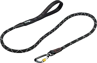 iEnergy™ GEM, 150cm Lange Führleine | Gepolsterte Hundeleine für große und mittlere Hunde | Reflektierend | Extrem leicht | Profi-Kletterseil