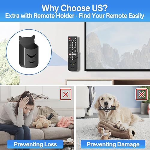 Miniatura 5 de Soporte de TV de barra de sonido ajustable en altura para Sonos Playbar soporte debajo o encima de TV con kits de hardware fácil de instalar, negro