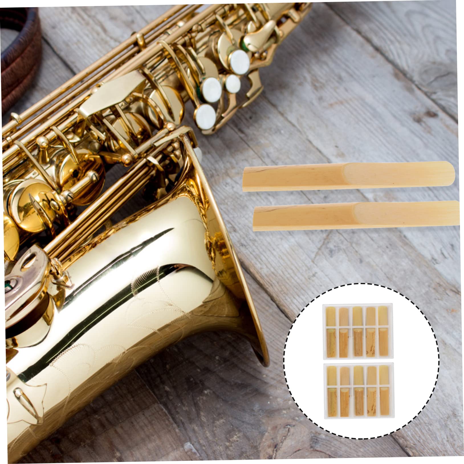ifundom 50pezzi Ance Per Clarinetto Professionali Alta Vibrazione e Da Durezza Per Musicisti e Principianti Accessori Per Strumenti Musicali