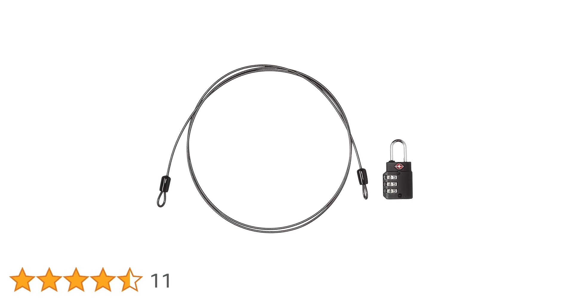 Amazon.co.jp: [コンサイス] ワイヤー付 3桁ダイヤル式TSAロック